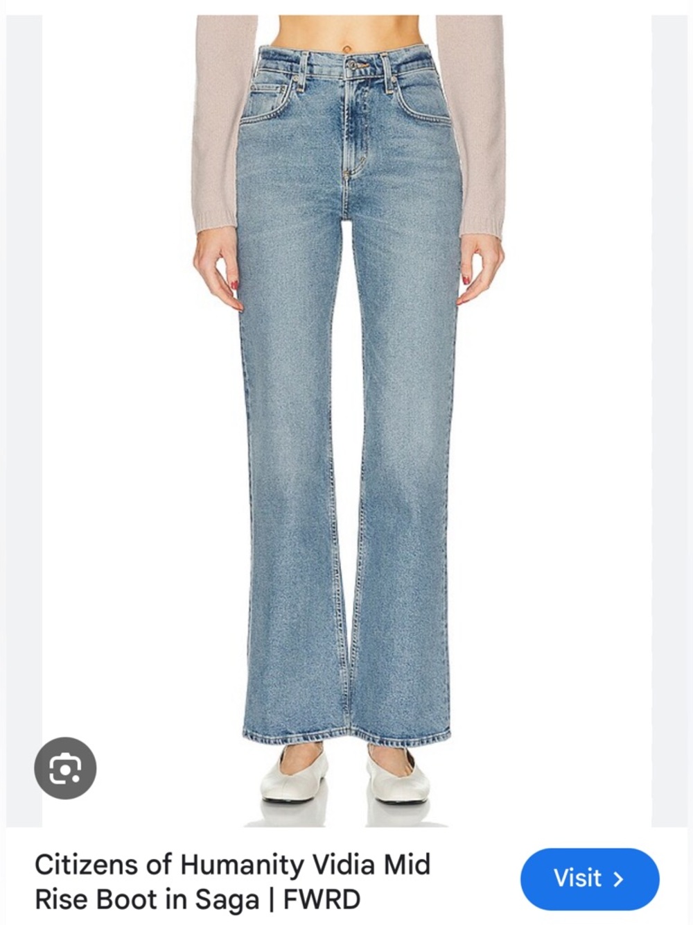 Citizens Of Humanity Vidia Mid-Rise Boot Jeans